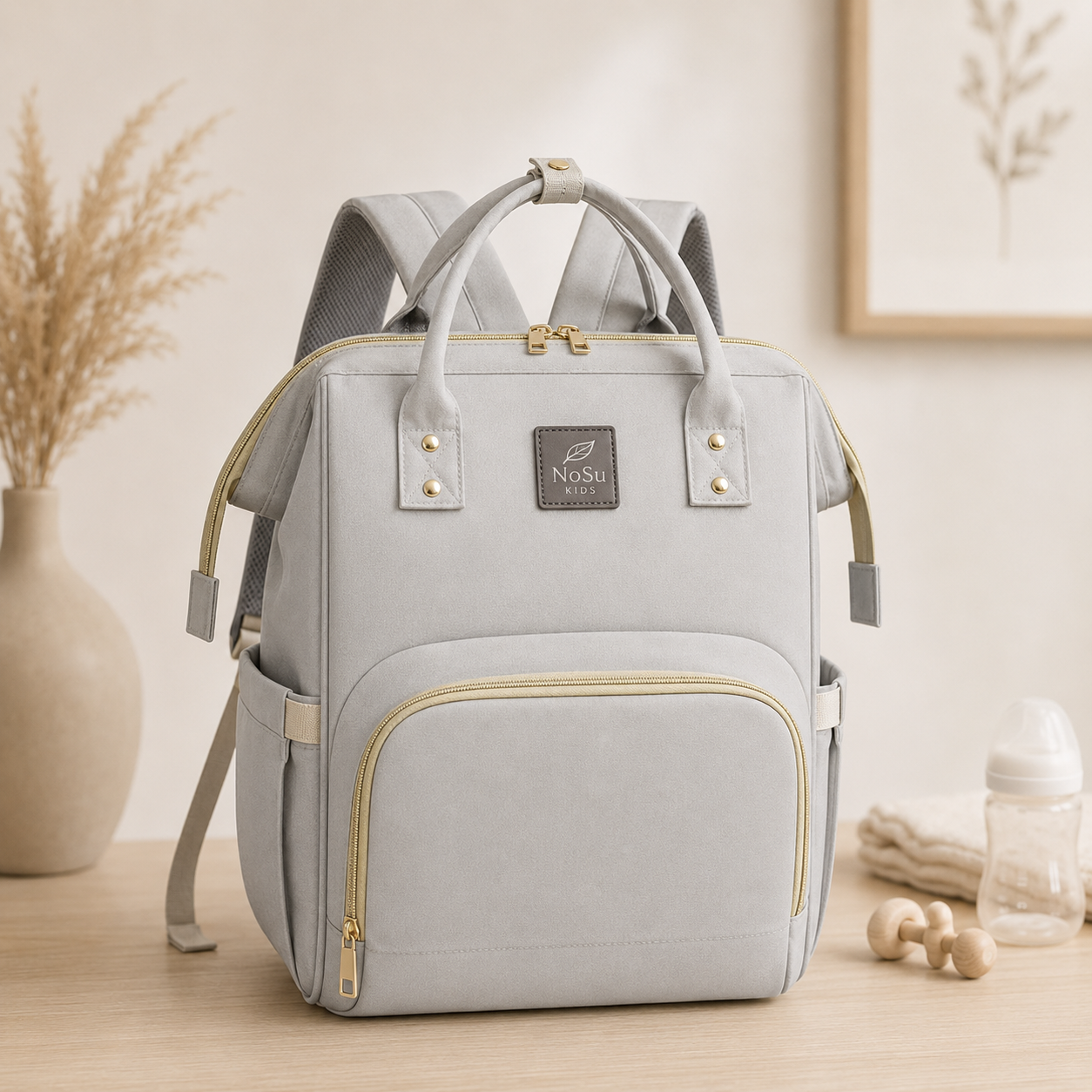NoSu Bag™
Die Wickeltasche, die mitdenkt.