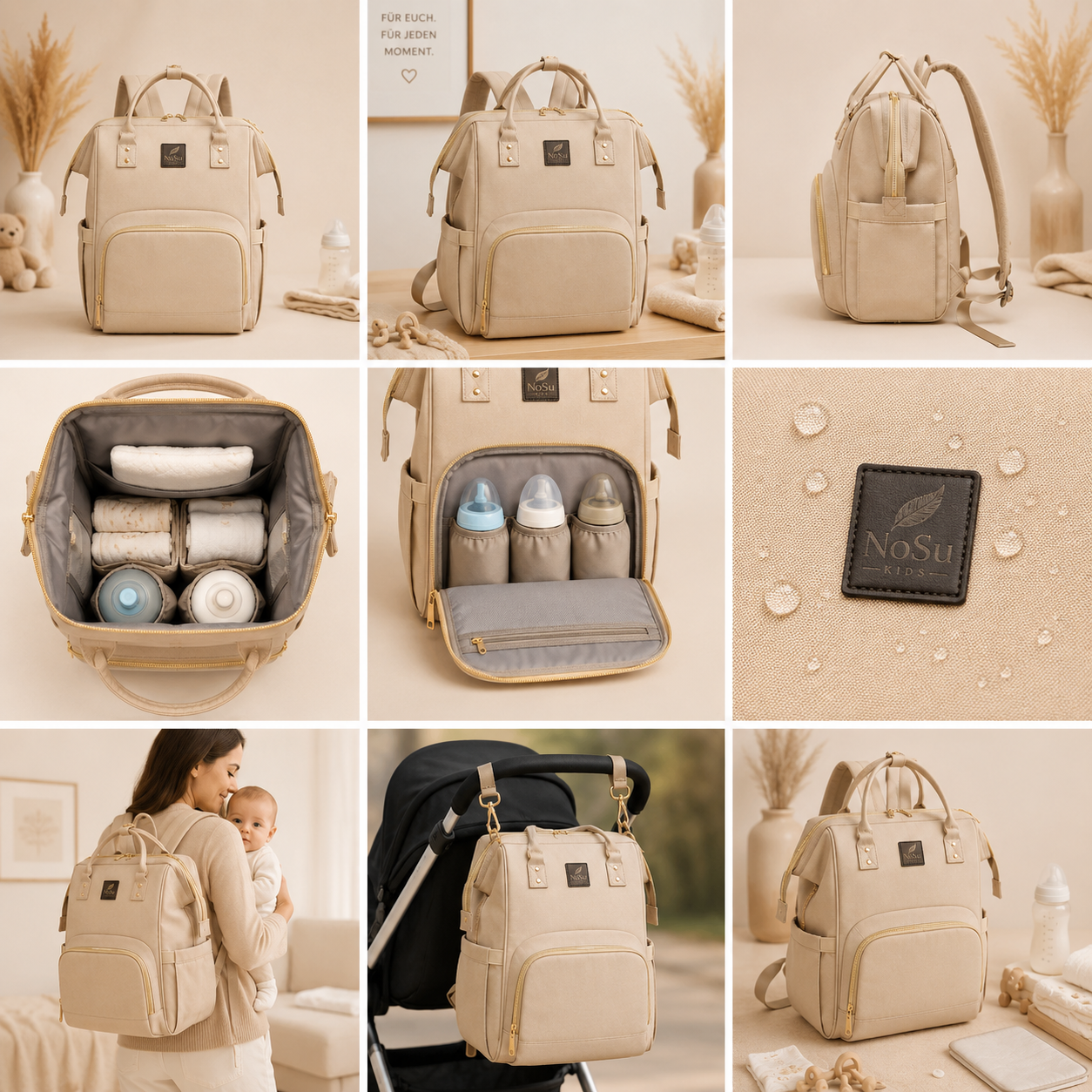 NoSu Bag™
Die Wickeltasche, die mitdenkt.